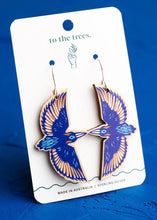 Load image into Gallery viewer, Azure Kingfisher Dangles