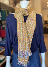 Load image into Gallery viewer, Winter Scarf - Bobble/Mustard