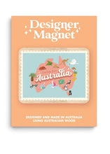 Load image into Gallery viewer, Wooden Magnet - Greetings From Australia
