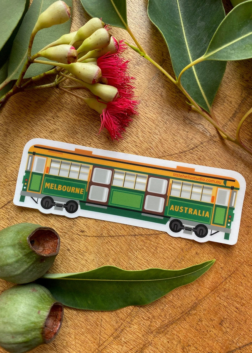Melbourne Tram Sticker – Finki Handmade
