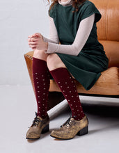 Load image into Gallery viewer, Dotty, Long Merino Wool Socks