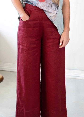 Ollie Pants - Dark Cherry