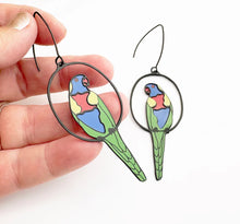 Load image into Gallery viewer, Rainbow Lorikeet Dangles