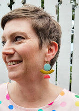 Load image into Gallery viewer, Acrobat Earrings, Honeydew