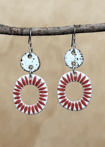 Petal Circle - Duo Drops Red