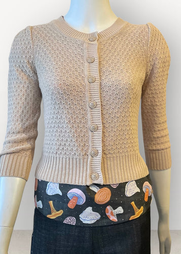 3/4 Sleeve Cardi - Taupe