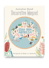 Load image into Gallery viewer, Wooden Magnet - G’day From Australia