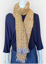 Load image into Gallery viewer, Winter Scarf - Bobble/Mustard