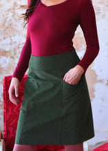 Load image into Gallery viewer, Aalia Corduroy Skirt - Douglas Fir