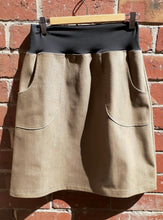 Load image into Gallery viewer, Stretch waist, A-line skirt - Stone Denim