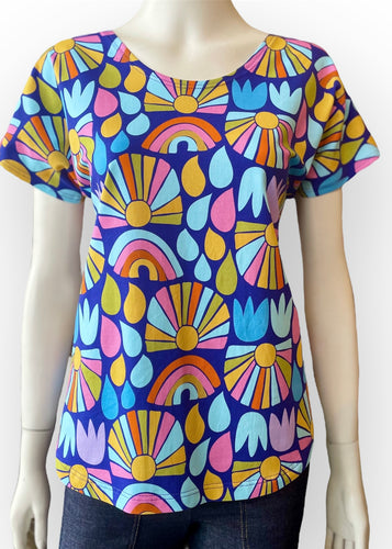 Boxy Tee - Rainbows