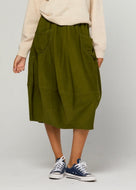 Guru skirt - Cord, Olive Green