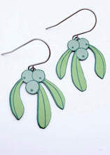 Load image into Gallery viewer, Christmas Mistletoe Earrings