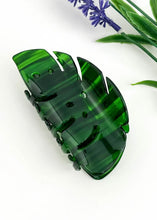 Load image into Gallery viewer, Hair Claw, Monstera Leaf
