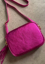 Load image into Gallery viewer, Crossbody Bag - Metallic Pink