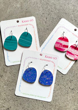 Load image into Gallery viewer, Big Square, Hand Painted Earrings