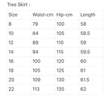 Load image into Gallery viewer, A-line skirt - Trees