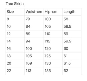 A-line skirt - Trees