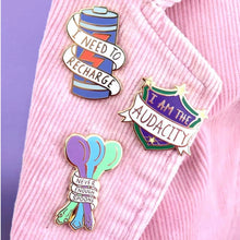 Load image into Gallery viewer, Enamel Badge - Need to Recharge