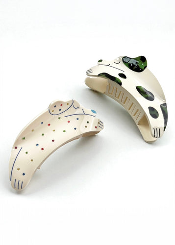 Hair Claw Clip, Spotty Dog