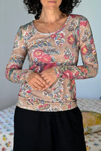 Load image into Gallery viewer, Ally Tee - Tan Floral