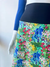 Load image into Gallery viewer, Flare Skirt - Painterly Garden