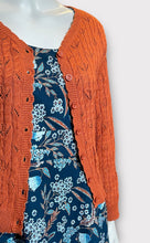 Load image into Gallery viewer, Lace Knit Cardi - Burnt Orange