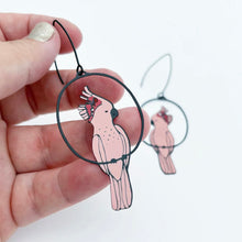 Load image into Gallery viewer, Pink Cockatoo Dangles