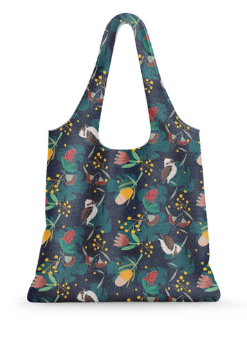 Reusable Shopping Bag – Floral Kookaburra