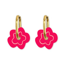 Load image into Gallery viewer, Cami Flower Earring - Coral