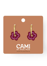 Load image into Gallery viewer, Cami Flower Earring - Pinot