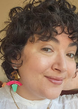 Load image into Gallery viewer, Trapeze Earrings, Tortoise