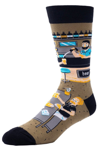 Mens Sock - A Brewtiful Day