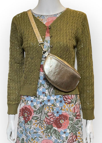 Lace Knit Cardi - Olive