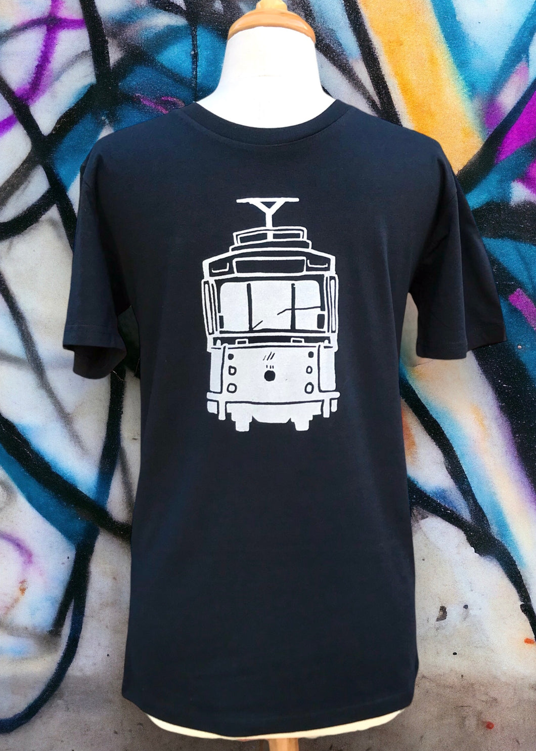 Mens Screen Print Tee, Tram