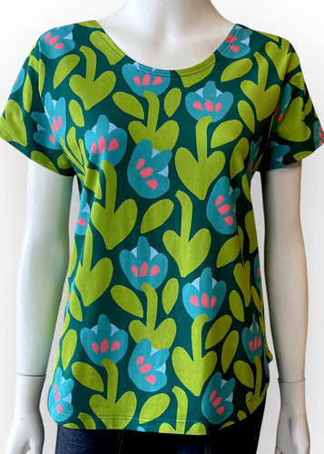 Boxy Tee - Tulip Green
