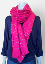 Load image into Gallery viewer, Winter Scarf - Spots/Hot Pink