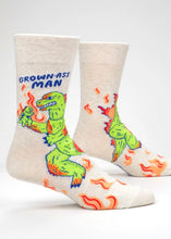 Load image into Gallery viewer, Men’s Crew Socks - Grown Ass Man
