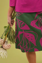Load image into Gallery viewer, Ivy Skirt, Long - Cerise/Woodcut