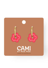 Load image into Gallery viewer, Cami Flower Earring - Coral