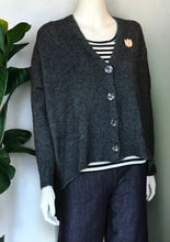 Load image into Gallery viewer, Alto Merino Cardigan - Charcoal