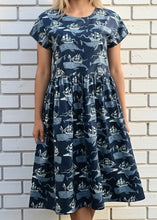 Load image into Gallery viewer, Poppy Dress, Whale Ships
