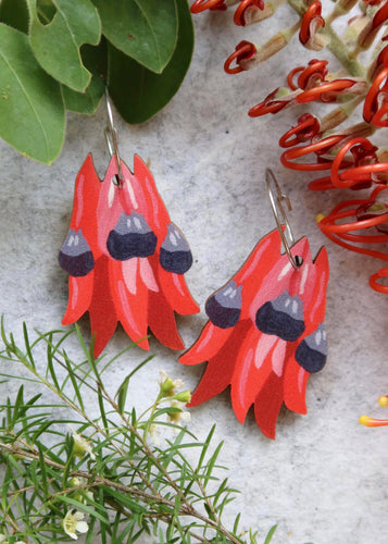 Sturt Desert Pea Earrings