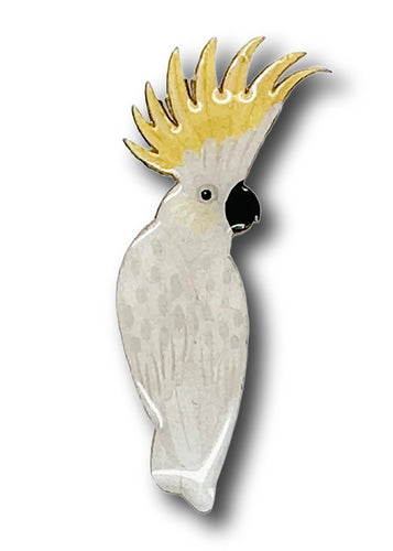 Sulphur Crested Cockatoo Brooch