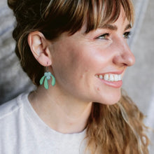 Load image into Gallery viewer, Christmas Mistletoe Earrings