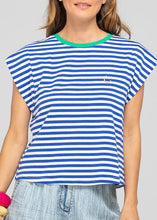 Load image into Gallery viewer, Bellissimo Tee - Blue Stripe