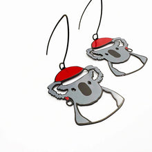Load image into Gallery viewer, Midi Christmas Koala Dangles