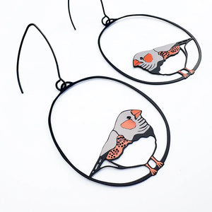 Midi Zebra Finch Dangles