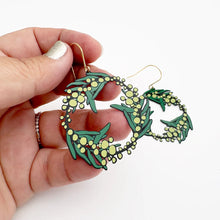 Load image into Gallery viewer, Wattle Wreath Dangles