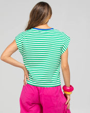 Load image into Gallery viewer, Bellissimo Tee - Green Stripe